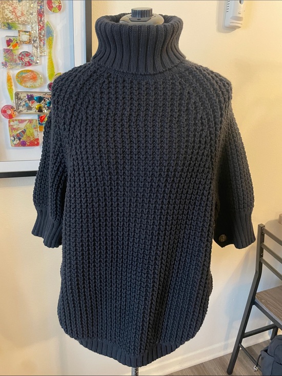 J. Crew Sweaters - J. Crew Black Chunky Knit Turtleneck Sweater